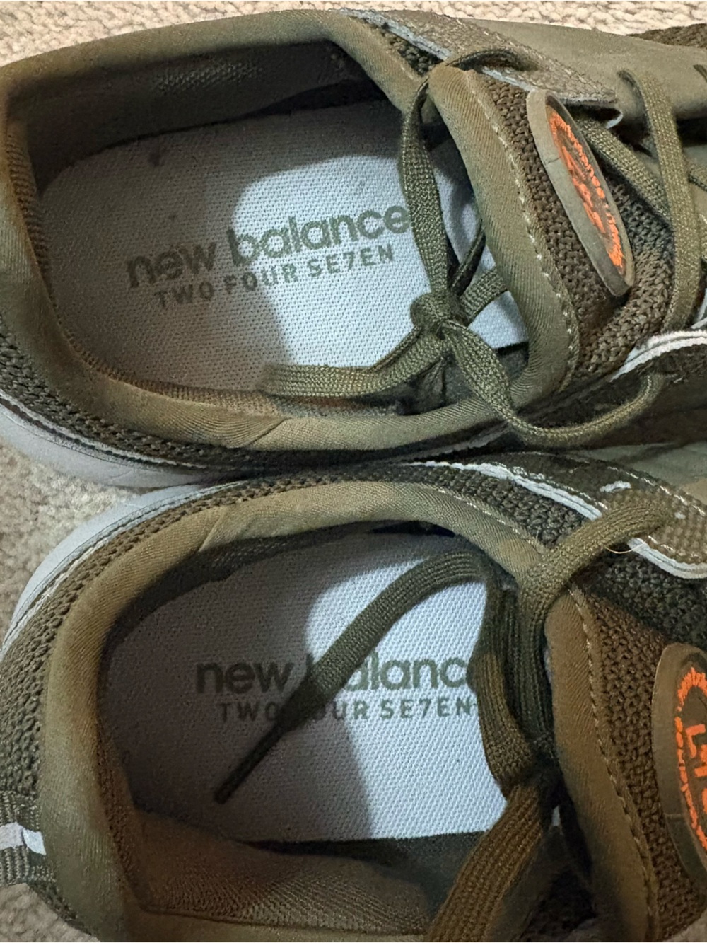 New Balance 247 RevLite Olive Green Mesh Lightweight Sneakers Men’s 11.5 - Picture 5 of 8